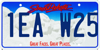 SD license plate 1EAW25