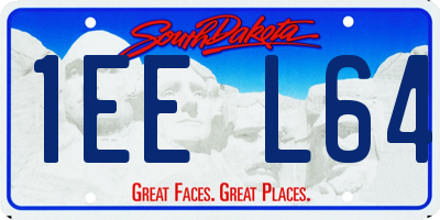 SD license plate 1EEL64