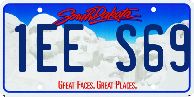 SD license plate 1EES69