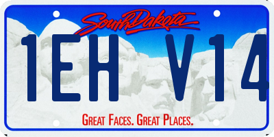 SD license plate 1EHV14