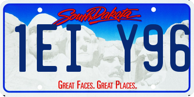 SD license plate 1EIY96