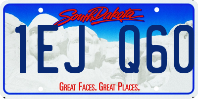SD license plate 1EJQ60