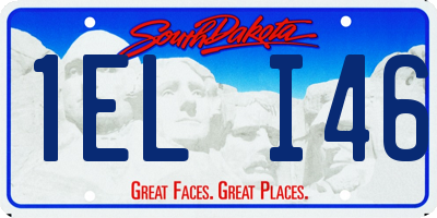 SD license plate 1ELI46