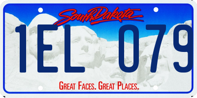 SD license plate 1ELO79
