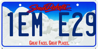 SD license plate 1EME29