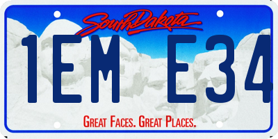 SD license plate 1EME34