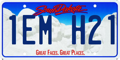 SD license plate 1EMH21