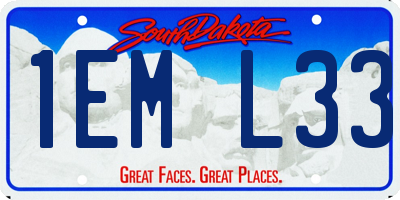 SD license plate 1EML33