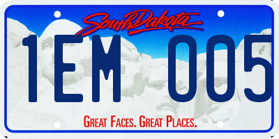 SD license plate 1EMO05