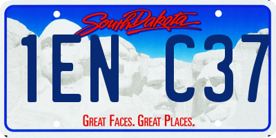 SD license plate 1ENC37