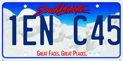 SD license plate 1ENC45