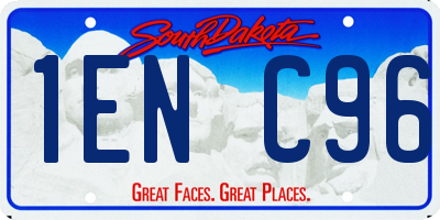 SD license plate 1ENC96