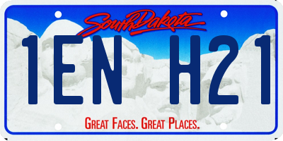 SD license plate 1ENH21