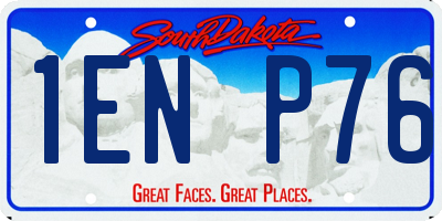 SD license plate 1ENP76