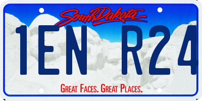 SD license plate 1ENR24