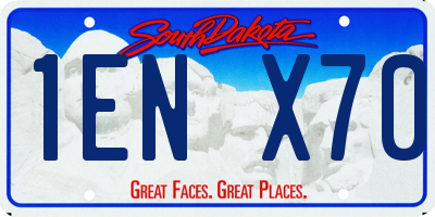 SD license plate 1ENX70