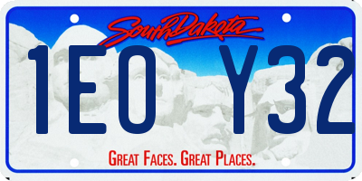 SD license plate 1EOY32