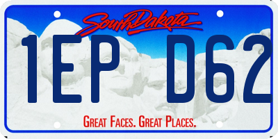 SD license plate 1EPD62