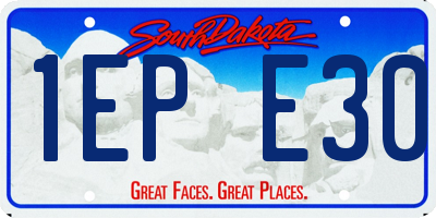 SD license plate 1EPE30