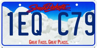 SD license plate 1EQC79