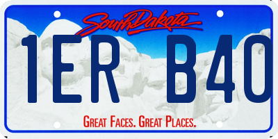 SD license plate 1ERB40