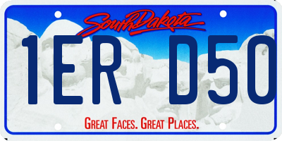 SD license plate 1ERD50