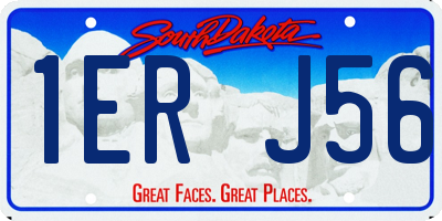 SD license plate 1ERJ56