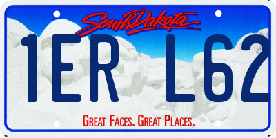 SD license plate 1ERL62