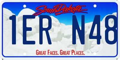 SD license plate 1ERN48