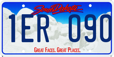 SD license plate 1ERO90