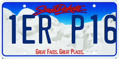 SD license plate 1ERP16