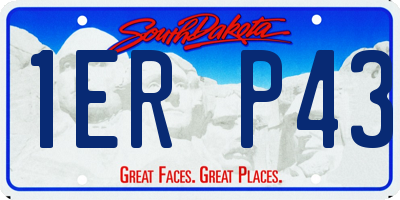 SD license plate 1ERP43