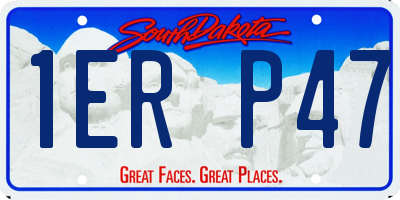 SD license plate 1ERP47