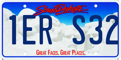 SD license plate 1ERS32