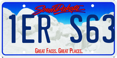 SD license plate 1ERS63