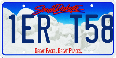SD license plate 1ERT58