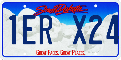 SD license plate 1ERX24