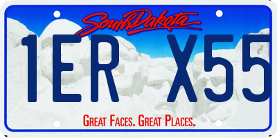 SD license plate 1ERX55