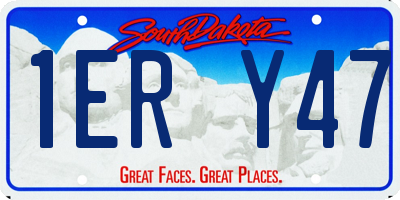 SD license plate 1ERY47