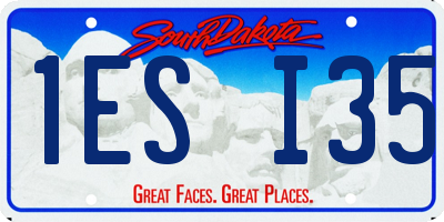SD license plate 1ESI35