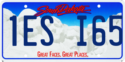 SD license plate 1ESI65