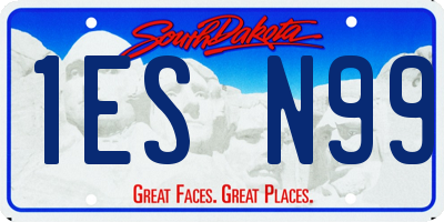 SD license plate 1ESN99