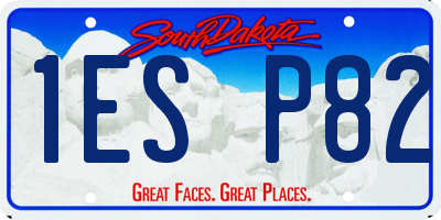 SD license plate 1ESP82