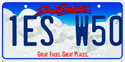 SD license plate 1ESW50