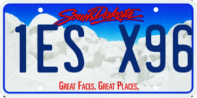 SD license plate 1ESX96