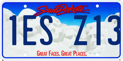SD license plate 1ESZ13