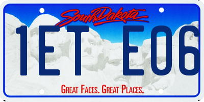 SD license plate 1ETE06