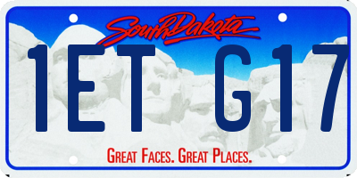 SD license plate 1ETG17