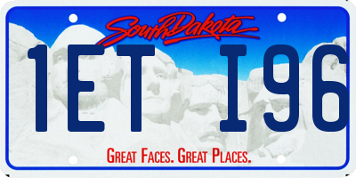 SD license plate 1ETI96