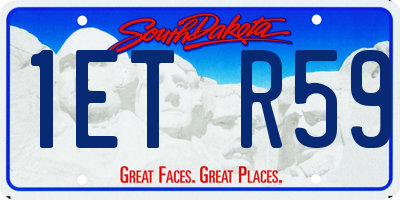SD license plate 1ETR59